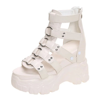 Comemore Women Sandals High Heels Party Buckle Ankle Strap Ladies Shoes Thick Platform Wedges Fashion Summer Female Pumps Sandal