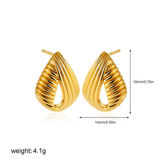 Three-Layer Textured Knot Earrings for Women