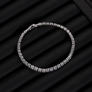 4mm Micro-inlaid Zircon Tennis Bracelet for Women 2025 New Men Bracelet Homme Jewelry Accessories Wholesale