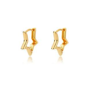 Minimalist Star Hoop Earrings for Everyday Elegance