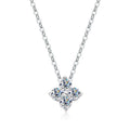 VVS1 D Flower Moissanite Pendant Necklace for Women