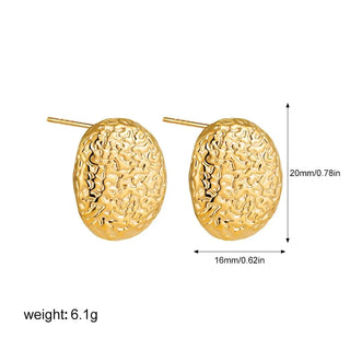 Three-Layer Textured Knot Earrings for Women