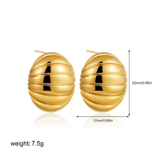 Three-Layer Textured Knot Earrings for Women