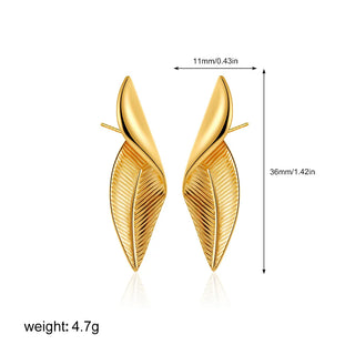 Three-Layer Textured Knot Earrings for Women