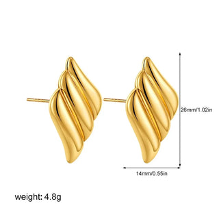 Three-Layer Textured Knot Earrings for Women