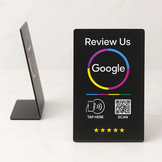 Google Review Stand - NFC & QR Tap To Review System