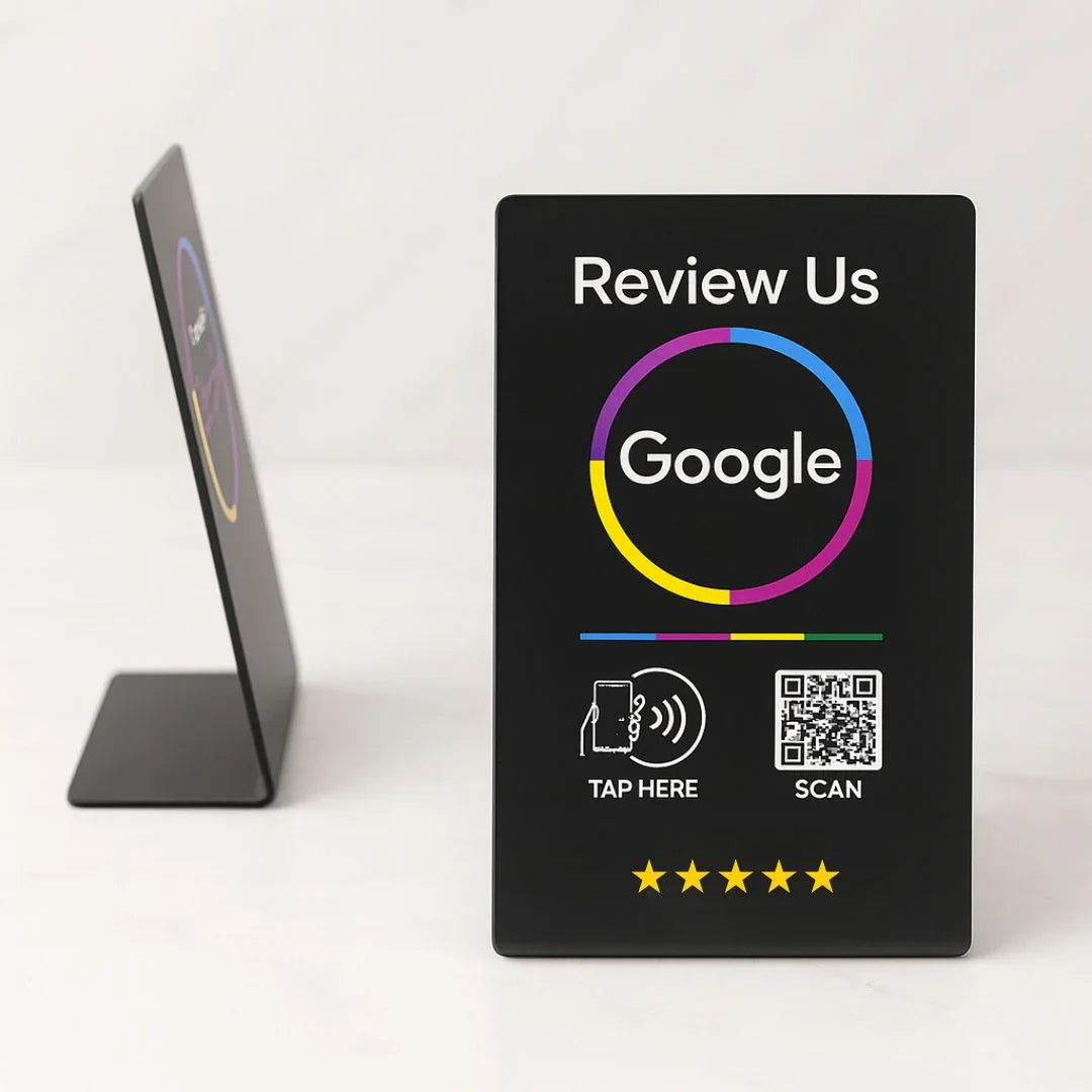 Google Review Stand - NFC & QR Tap To Review System