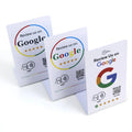 NFC Google Review Tent Cards (3-Pack) - One-Tap QR Feedback Signs