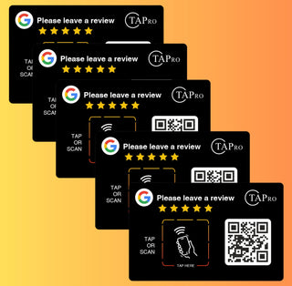 Google Review QR Code Card  | 3M NFC Chip Technology - TAPro