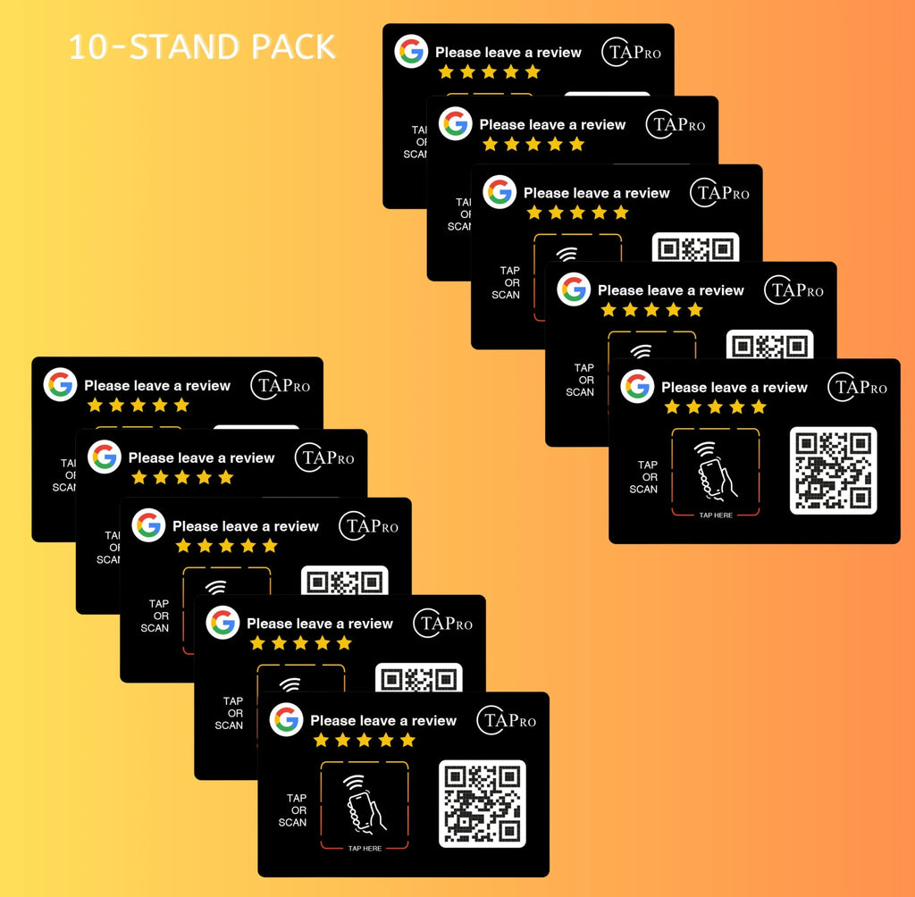 Google Review QR Code Card  | 3M NFC Chip Technology - TAPro