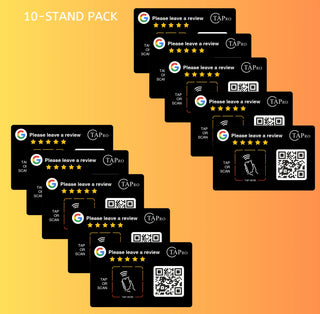Google Review QR Code Card  | 3M NFC Chip Technology - TAPro