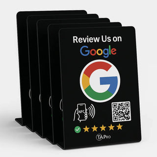 NFC Google Review Stand (5-Pack) - Premium Review Collection Kit