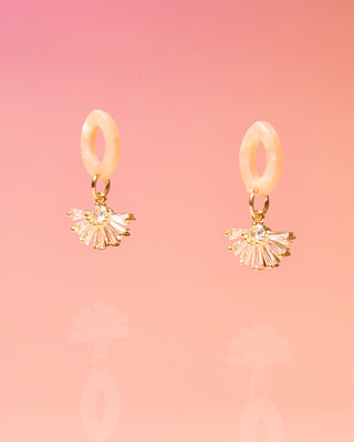 Tiny and Dainty Post Earrings Blush