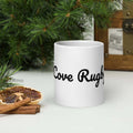 White glossy Rugby mug - L2N2