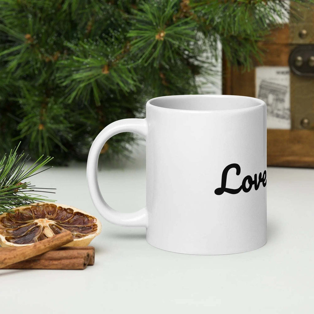 White glossy Rugby mug - L2N2