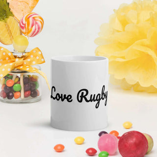 White glossy Rugby mug - L2N2