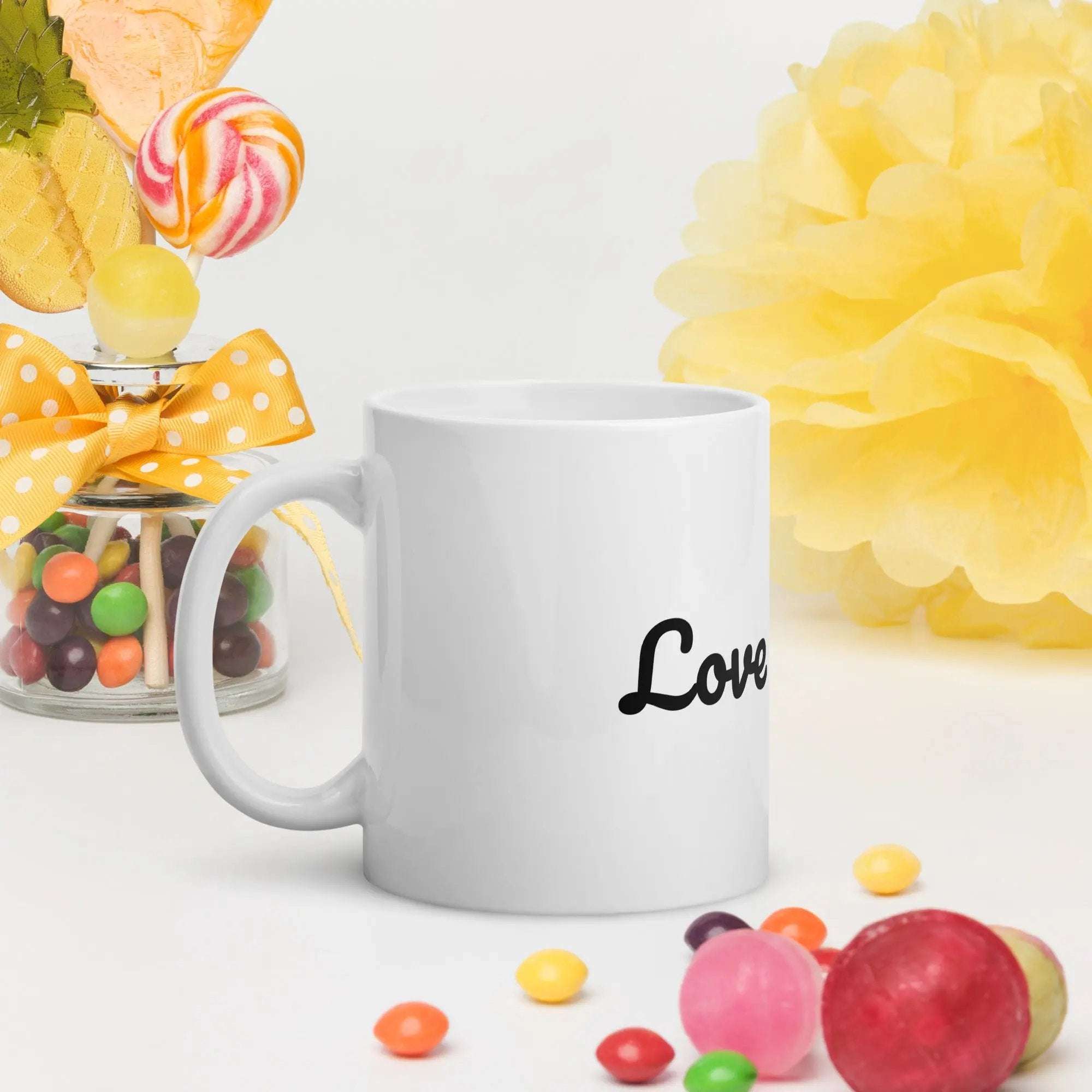 White glossy Rugby mug - L2N2