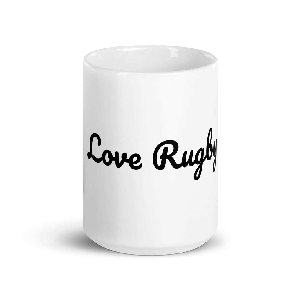 White glossy Rugby mug - L2N2