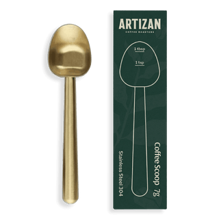 Artizan Coffee 1 Tbsp Coffee Measuring Scoop, Stainless Steel Copper Scoop for Ground Coffee, Beans, Tea & More - 7g, 17 cm Long Handle
