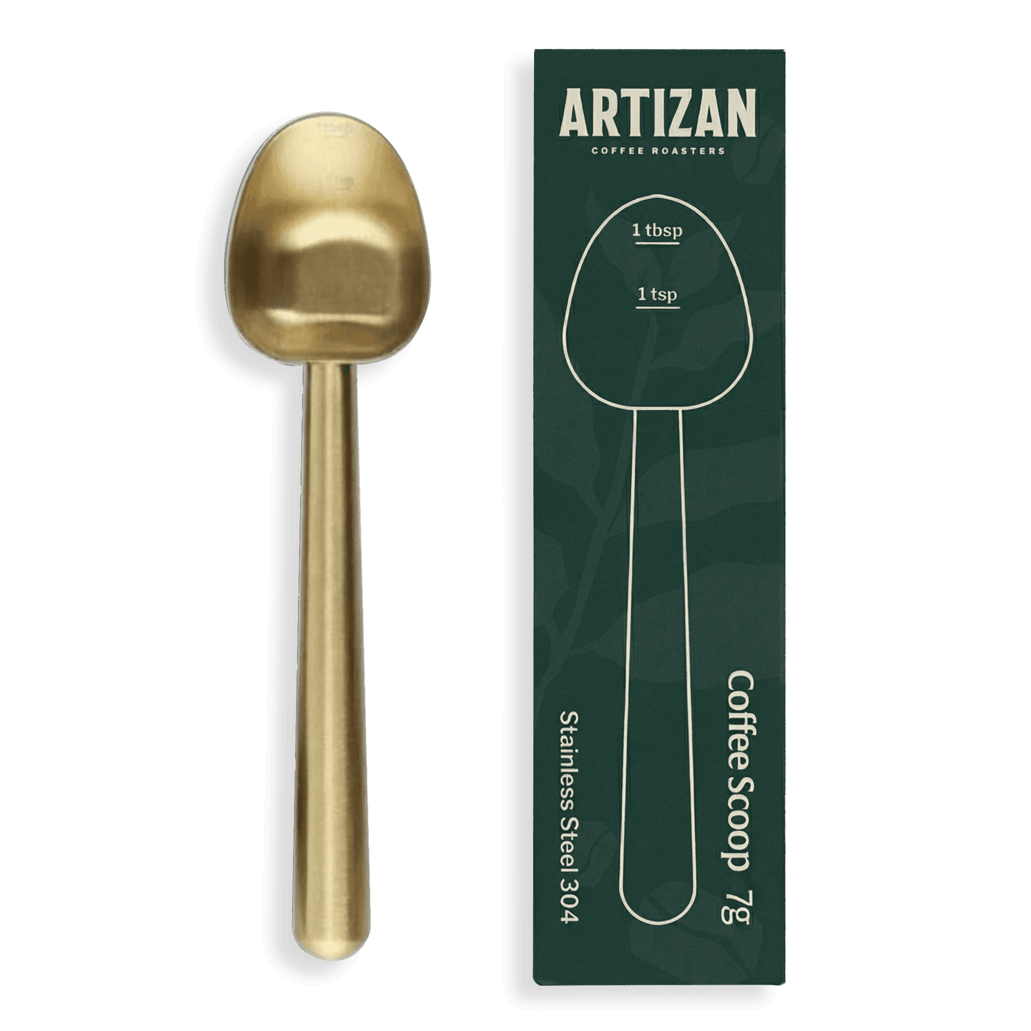 Artizan Coffee 1 Tbsp Coffee Measuring Scoop, Stainless Steel Copper Scoop for Ground Coffee, Beans, Tea & More - 7g, 17 cm Long Handle