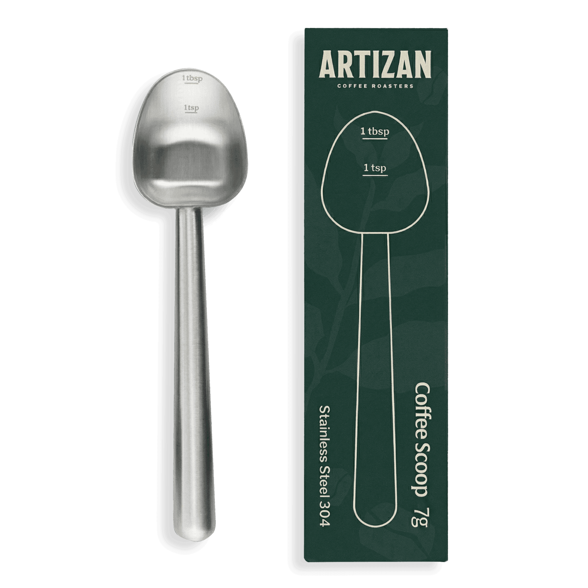 Artizan Coffee 1 Tbsp Coffee Measuring Scoop, Stainless Steel Copper Scoop for Ground Coffee, Beans, Tea & More - 7g, 17 cm Long Handle