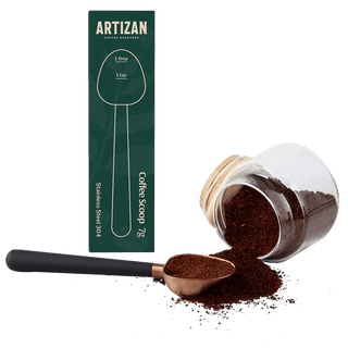 Artizan Coffee 1 Tbsp Coffee Measuring Scoop, Stainless Steel Copper Scoop for Ground Coffee, Beans, Tea & More - 7g, 17 cm Long Handle