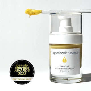 Bakuchiol Night Repair Cream Bakuchiol 1% + Retinyl Palmitate .3% + Hyaluronic acid + Ceramides