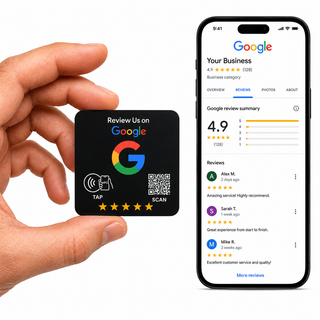Google Review Nfc Sticker (2x2)– Tap to Review System for Businesses
