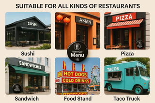 NFC Digital Restaurant Menu - Countertop One-Tap Table Sign