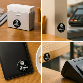 NFC Digital Restaurant Menu - Countertop One-Tap Table Sign