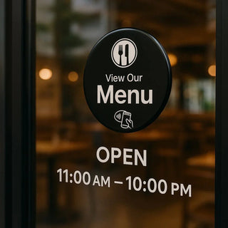 NFC Digital Restaurant Menu - Countertop One-Tap Table Sign