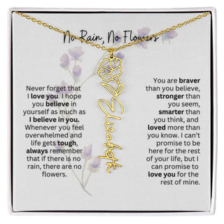 Birth Flower Necklace | Heartfelt Gift for Bonus Daughter from Stepmom or Stepdad