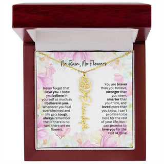Birth Flower Necklace | Cherished Gift for Granddaughter from Grandma or Grandpa