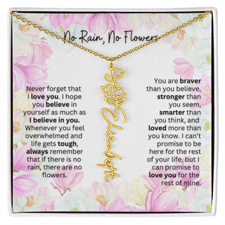 Birth Flower Necklace | Cherished Gift for Granddaughter from Grandma or Grandpa