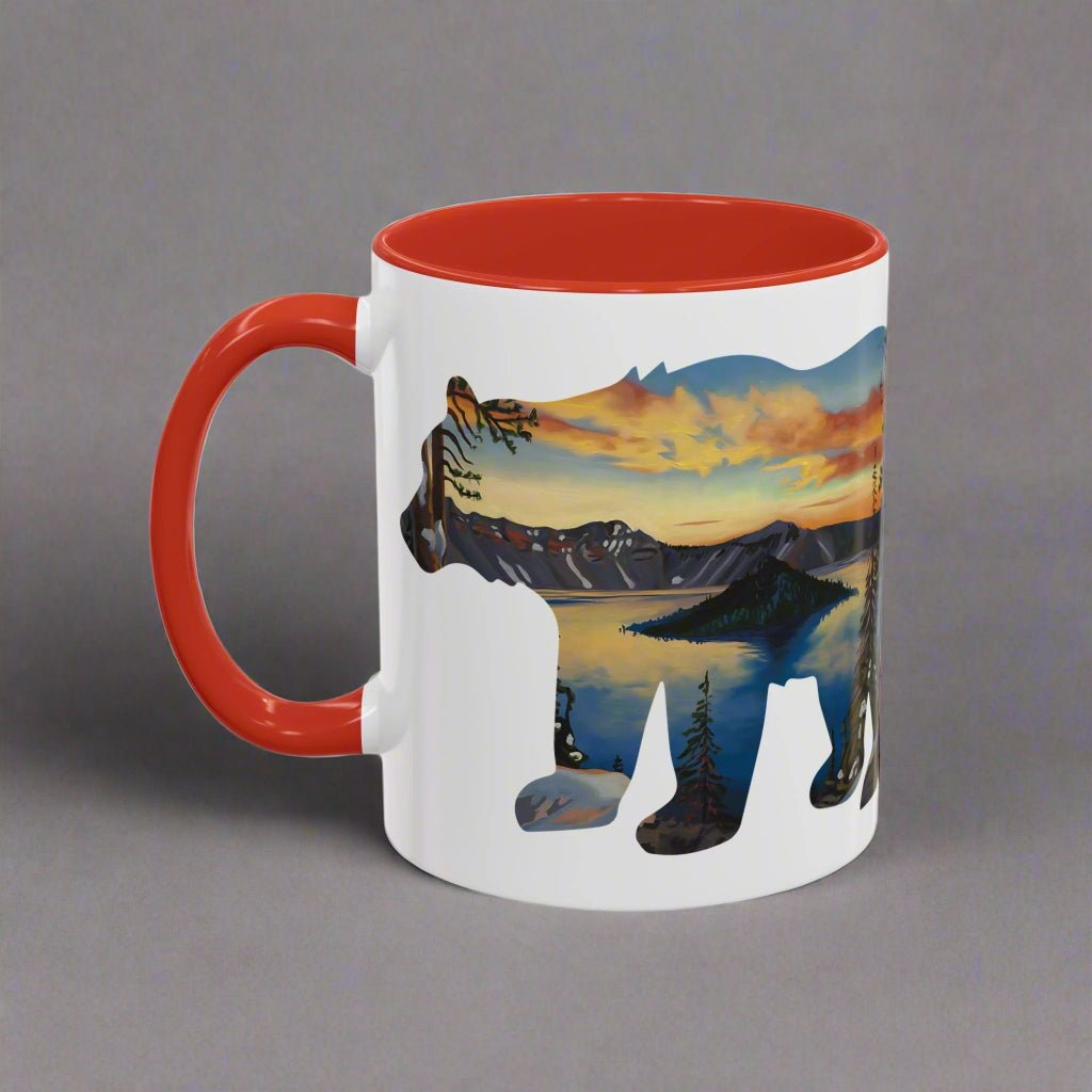 Crater Lake National Park Bear Colored Mug