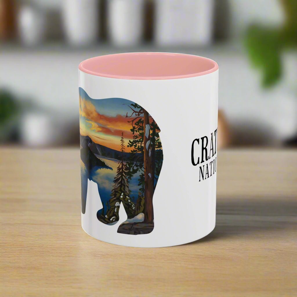 Crater Lake National Park Bear Colored Mug