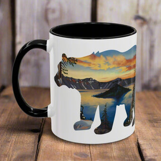 Crater Lake National Park Bear Colored Mug