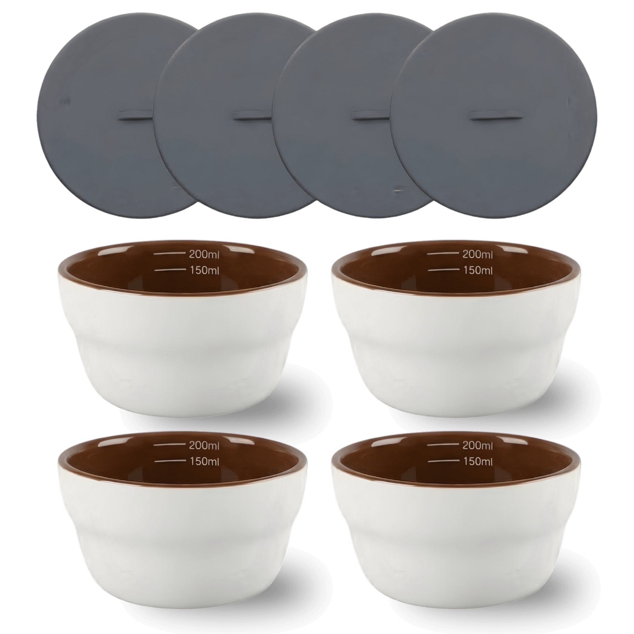 Professional Coffee Cupping Bowl Set (4-pack)
