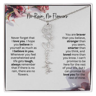 Christmas Birth Flower Necklace | Thoughtful Christmas Gift for Best Friend