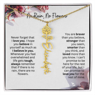 Christmas Birth Flower Necklace | Thoughtful Christmas Gift for Best Friend