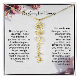 Christmas Birth Flower Necklace | Thoughtful Christmas Gift for Best Friend