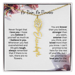Christmas Birth Flower Necklace | Thoughtful Christmas Gift for Best Friend