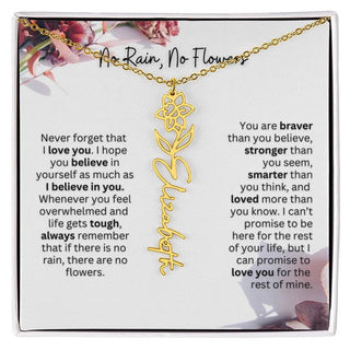 Christmas Birth Flower Necklace | Thoughtful Christmas Gift for Best Friend