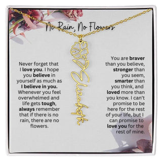 Christmas Birth Flower Necklace | Thoughtful Christmas Gift for Best Friend