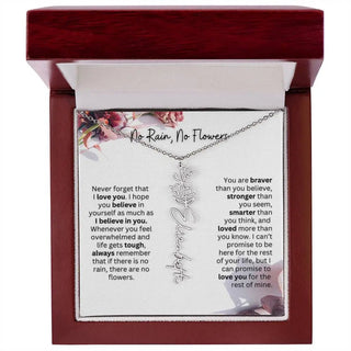 Christmas Birth Flower Necklace | Thoughtful Christmas Gift for Best Friend
