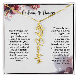 Christmas Birth Flower Necklace | Thoughtful Christmas Gift for Best Friend