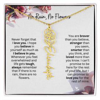 Christmas Birth Flower Necklace | Thoughtful Christmas Gift for Best Friend
