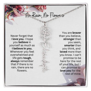 Christmas Birth Flower Necklace | Thoughtful Christmas Gift for Best Friend