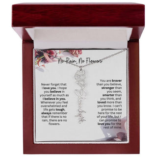 Christmas Birth Flower Necklace | Thoughtful Christmas Gift for Best Friend