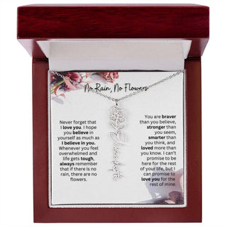 Christmas Birth Flower Necklace | Thoughtful Christmas Gift for Best Friend
